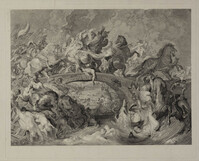 KG 17571
<br/>
De slag tussen de Amazonen en de Grieken
<br/>
<em>Facius, Georg Siegmund & Johann Gottlieb (1750-na 1813)</em>